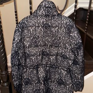 Karl Lagerfield Paris, one of a kind lace puffer coat.